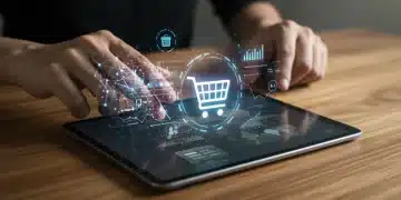 AI-Powered Checkout: 5% Cart Abandonment Reduction by Q3 2025 AI-powered e-commerce checkout interface optimizing user experience