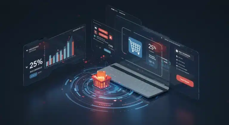 AI-powered personalized shopping experience in digital retail, showing increased conversions