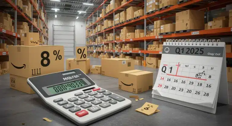 Amazon FBA storage fee adjustments Q1 2025 savings