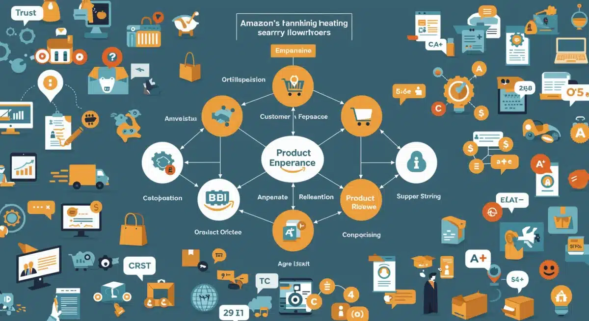 Detailed flowchart of Amazon ranking factors for sellers