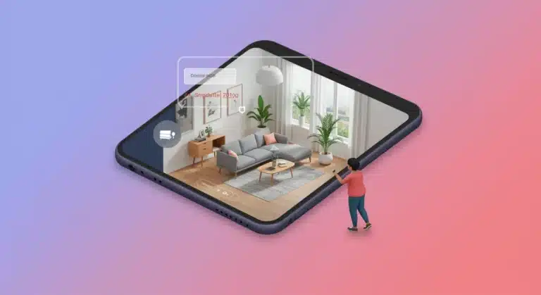 Augmented reality e-commerce experience on a smartphone