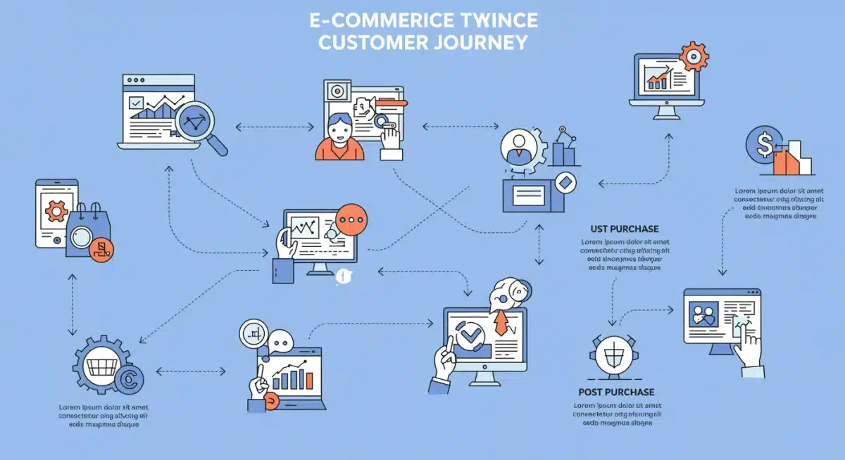 Customer journey mapping with e-commerce analytics data points