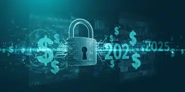 Digital illustration of data privacy and e-commerce impact in 2025