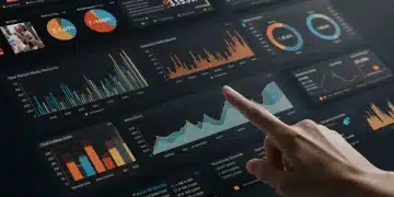 Digital marketing dashboard showing performance metrics for retail ad platforms