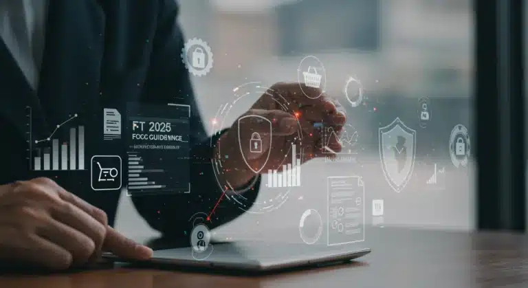 Illustration of 2025 FTC e-commerce regulations impacting digital retail strategy and compliance