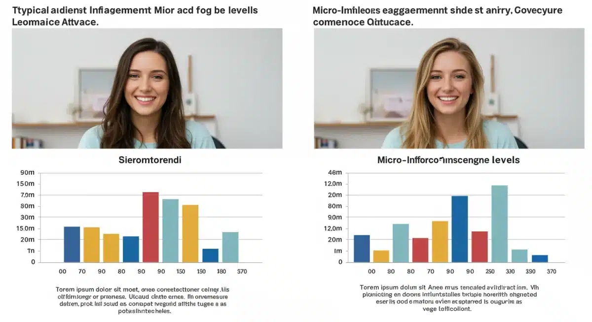 Engagement metrics comparison micro vs macro influencers
