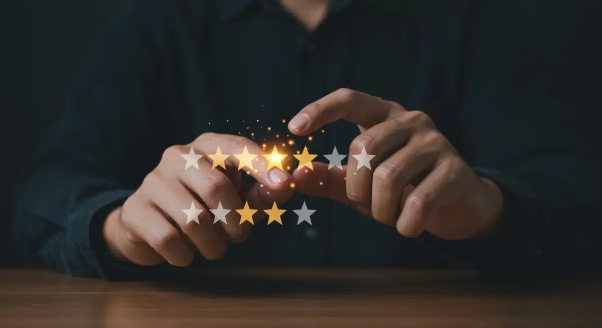 Illustration of positive feedback stars for eBay sellers