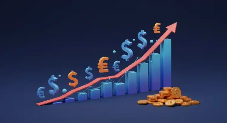 Dynamic visual representing 30% recurring revenue growth through subscription models in digital retail 2025