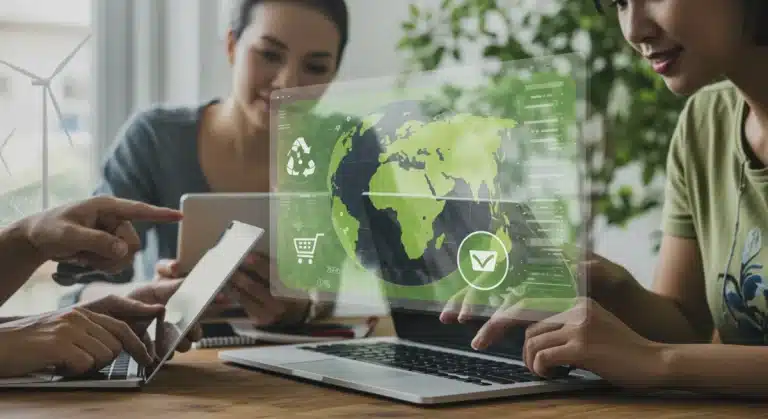 Sustainable digital retail concepts with eco-friendly e-commerce operations