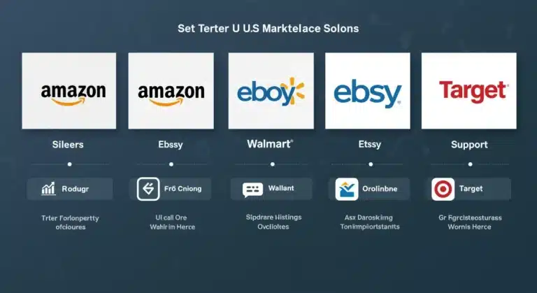 Comparison of seller onboarding processes across major US e-commerce platforms in 2025.
