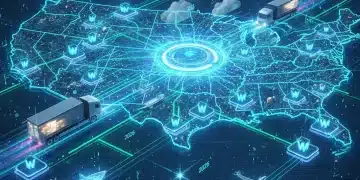 Optimised US e-commerce supply chain network with efficient logistics and reduced shipping delays.