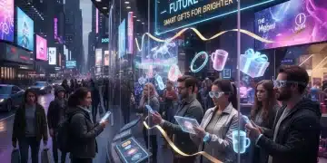 Vibrant digital retail storefront for 2026 holiday shopping season in US.