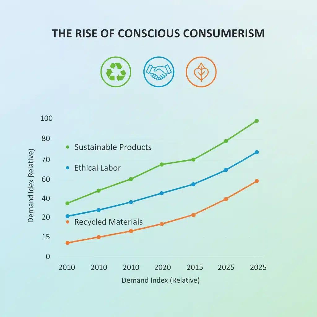 Infographic groei bewuste consumenten vraag