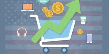 Infographic illustrating a significant increase in average order value for a US e-commerce business through strategic cross-selling.