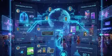 AI-powered personalisation interface showing product recommendations for US e-commerce shoppers