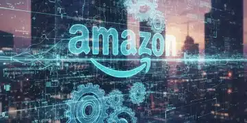 Futuristic Amazon algorithm changes digital gears data streams