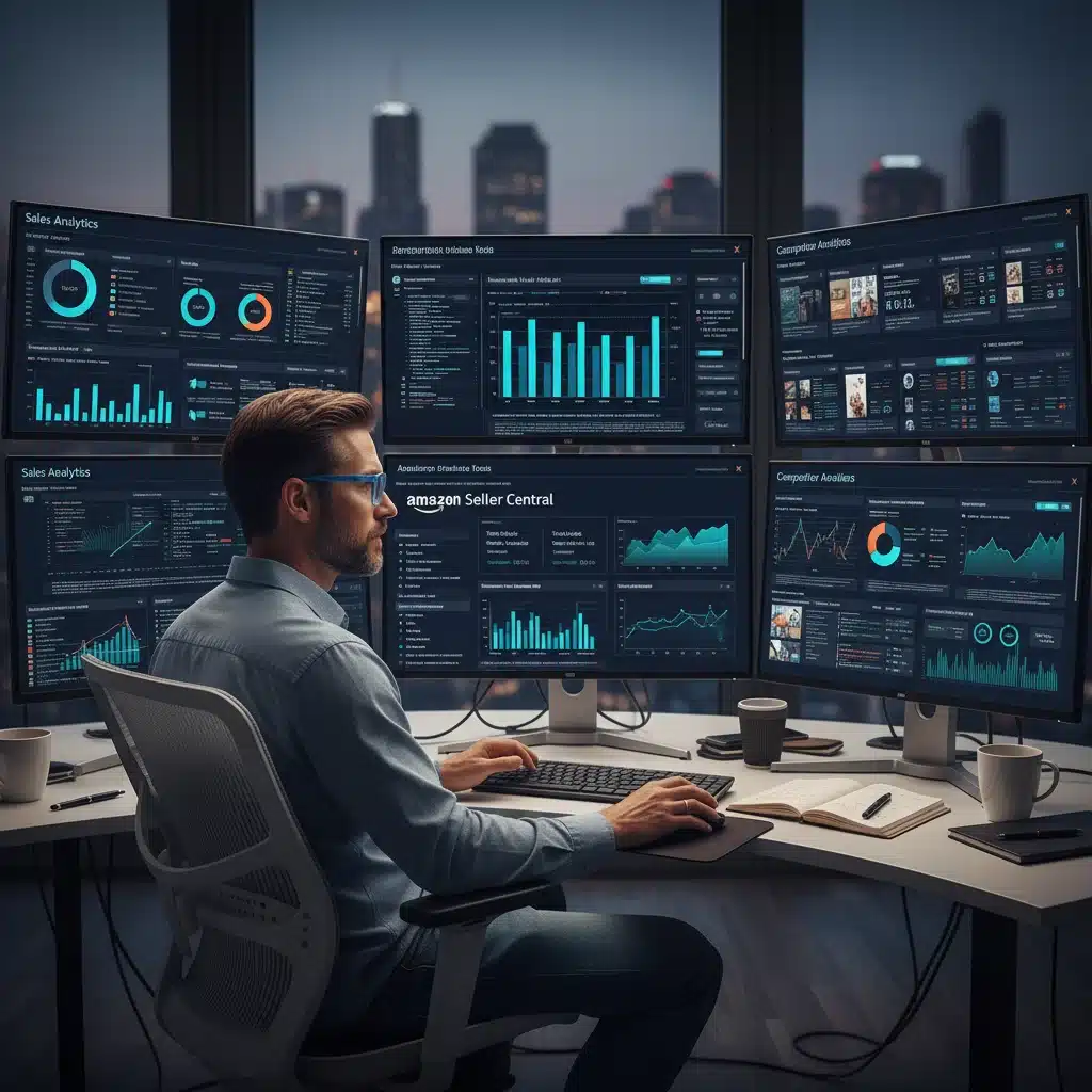Amazon seller monitoring dashboards data analytics performance